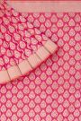 Banarasi Silk Buttis Peach Pink Saree