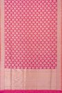 Banarasi Silk Buttis Peach Pink Saree