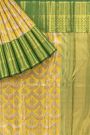 Kanchipuram Silk All Over Yellow Saree