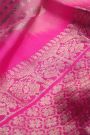 Venkatagiri Silk Jaal Baby Pink Saree