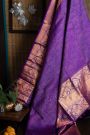 Kanchipuram Silk Buttis Purple Saree