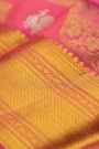 Kanchipuram Silk Buttis Pinkish Peach Saree