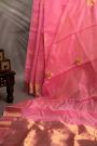Chanderi Silk Buttis Baby Pink Saree