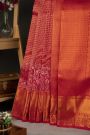 Kanchipuram Silk Buttis Red Saree