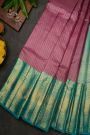 Kanchipuram Silk Checks Magenta Saree