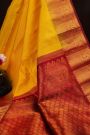 Gadwal Silk Buttis Yellow Saree