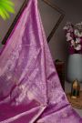 Banarasi Silk Jaal Purple Saree