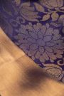 Coimbatore Soft Silk Florals Jaal Royal Blue Saree