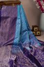 Coimbatore Soft Silk Florals Jaal Baby Blue Saree