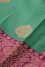 Matka Banarasi Silk Buttis Sea Green Saree
