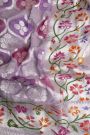 Banarasi Georgette Floral lavender Saree