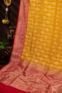 Banarasi Silk Floral Mustard Saree