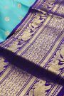 Kanchipuram Silk Light Blue Saree