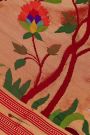 Paithani Tissue Red Saree