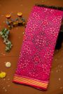 Patola Silk Rose Pink Saree