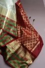 Venkatagiri Silk Off-White Saree