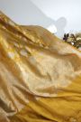 Matka Banarasi Silk Yellow Saree