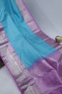 Kanchipuram Silk Light Blue Saree