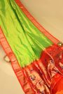 Narayanpet Silk Parrot Green Saree