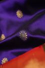 Gadwal Royal Blue Silk Saree