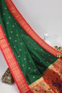 Paithani Silk Dark Green Saree