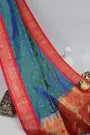 Paithani Silk Peacock Blue Saree