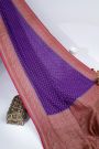 Banarasi Georgette Purple Saree