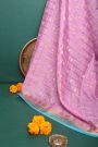 Mysore Crepe Baby Pink Saree
