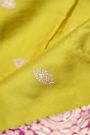 Banarasi Silk Lime Yellow Saree