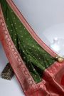 Banarasi Silk Mehendi Green Saree