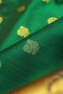 Venkatagiri Silk Dark Green Saree