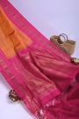 Kanchipuram Silk Peach Pink Saree
