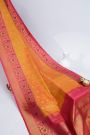 Gadwal Silk Peach Saree