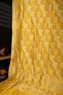 Banarasi Silk Jaal Mustard Saree