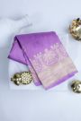 Designer Matka Silk Lavender Saree