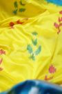 Ikat Silk Yellow Saree