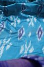 Ikat Silk Light Blue Saree