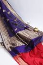 Banarasi Matka Silk Purple Saree