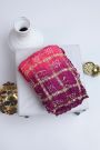 Bandhani Silk Multicolour Saree