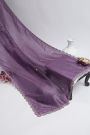 Designer Organza Purple Saree