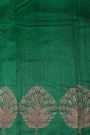 Banarasi Matka Silk Lime Green Saree