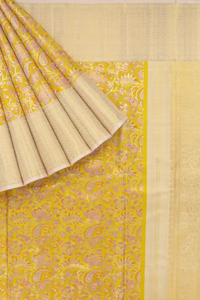 Kanchipuram Silk Saree | Handwoven Pure Silk | Pure Zari | PV J 1435 –  Panjavarnam