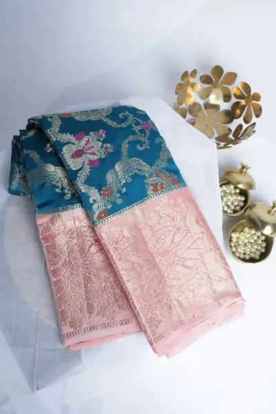 Half And Half Silk Sarees - Buy Half And Half Silk Sarees online at Best  Prices in India | Flipkart.com